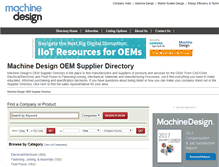 Tablet Screenshot of directory.machinedesign.com